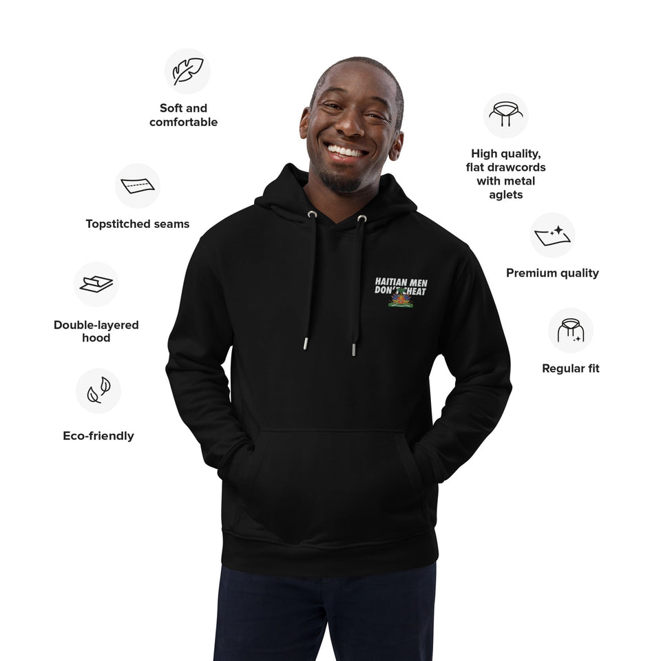 Haitian Men Don't Cheat Embroidered Hoodie - SWAGMATE