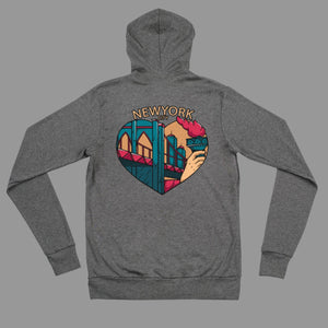 Heart of the City Zip - up Hoodie - SWAGMATE