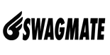 Black Swagmate logo with text and icon